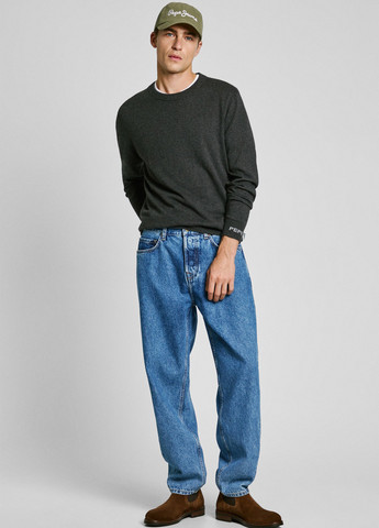Серый джемпер Pepe Jeans меланж без декора (315063266)