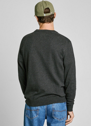Серый джемпер Pepe Jeans меланж без декора (315063266)