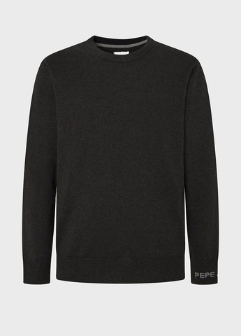 Серый джемпер Pepe Jeans меланж без декора (315063266)
