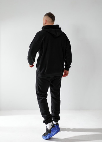 Чорний демісезонний костюм (худі, штани) брючний No Brand
