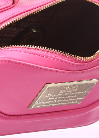 Сумка Love Moschino крос боді однотонна рожева кежуал
