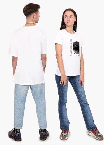 Белая футболка мужская эл лоулайт тетрадь смерти ( l death note) (9223-2824-1) MobiPrint