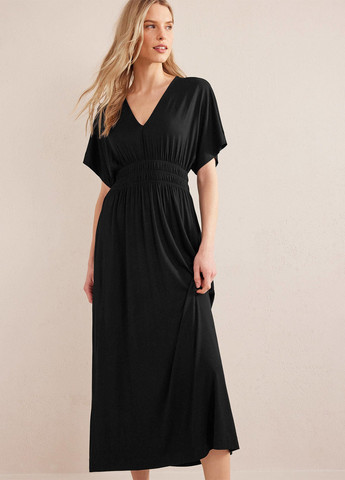 Черное кэжуал платье в стиле ампир Boden однотонное