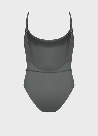 Сірий літній купальник суцільний Calvin Klein