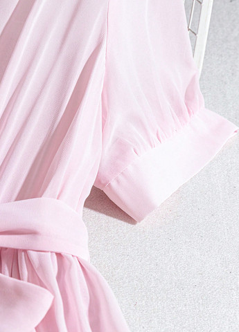 Розовое кэжуал платье рубашка SHEIN однотонное