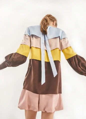 Комбінована блуза Massimo Dutti