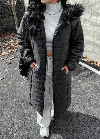 Черное демисезонное Куртка SHEIN