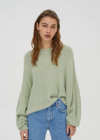 Оливковый демисезонный джемпер джемпер Pull&Bear