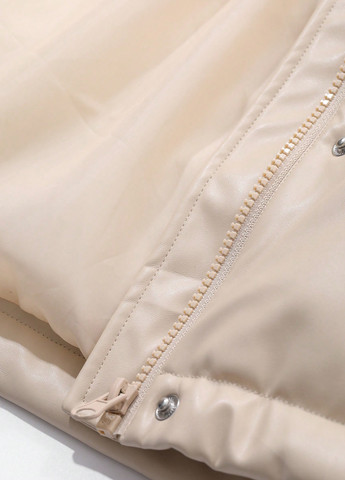 Светло-бежевая зимняя куртка SHEIN