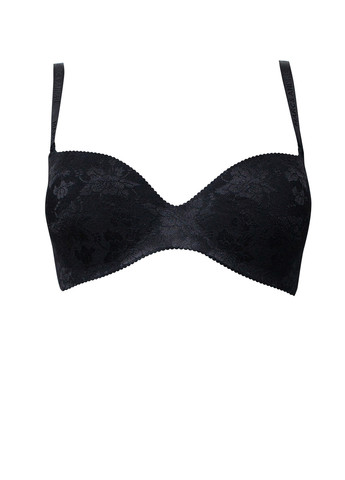 Чёрный бесшовный бюстгальтер Marc & André с косточками полиамид