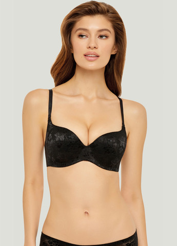 Чёрный бесшовный бюстгальтер Marc & André с косточками полиамид