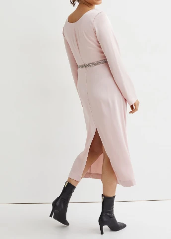 Молочна коктейльна сукня H&M однотонна