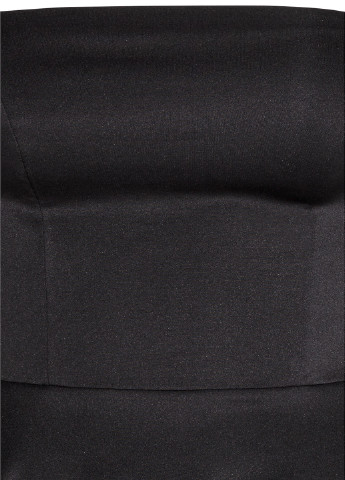 Черное коктейльное платье клеш, бандо H&M однотонное