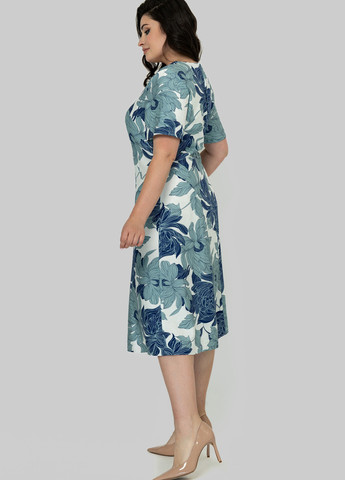 Комбінована кежуал сукня а-силует A'll Posa з квітковим принтом