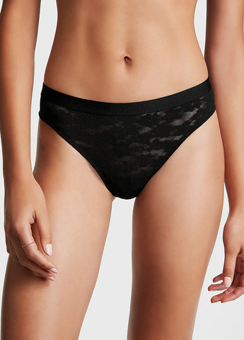 Чорний демісезонний комплект (бюстгальтер, трусики) Victoria's Secret