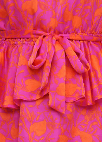 Розовое кэжуал платье Pepe Jeans с цветочным принтом