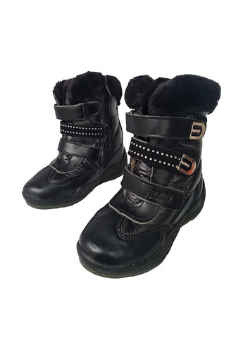 Черные повседневные зимние ботинки Meekone