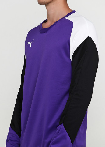 Реглан Puma с длинным рукавом логотип фиолетовый спортивный