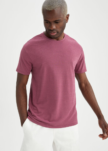 Темно-розовая футболка DeFacto