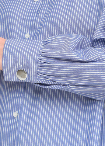 Синяя кэжуал рубашка в полоску FK. Pynappel