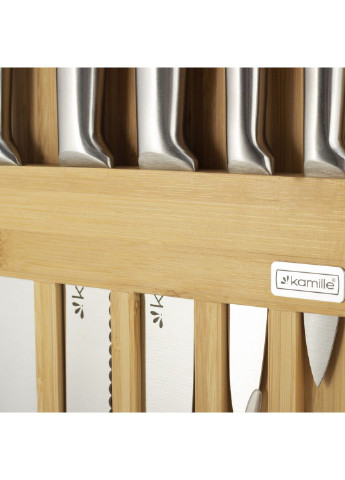 Набор кухонных ножей KM-5168 7 предметов Kamille комбинированные,