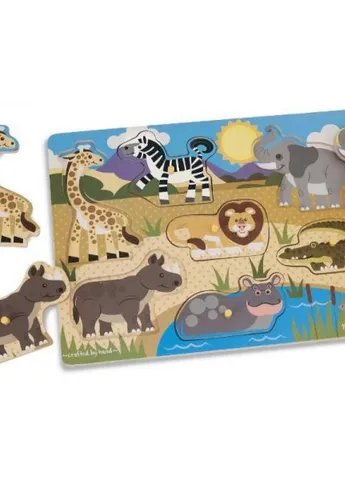 Розвиваюча іграшка Melissa & Doug рамка-вкладиш Сафарі (MD19054) Melissa&Doug рамка-вкладыш Сафари (203962442)