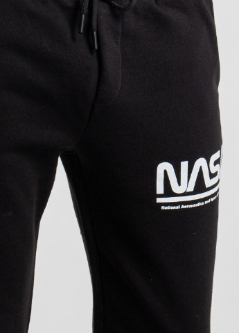 Чорний спортивний штани з логотипом Nasa (251250175)