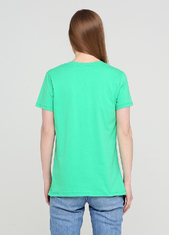Зеленая летняя футболка Made in Italy