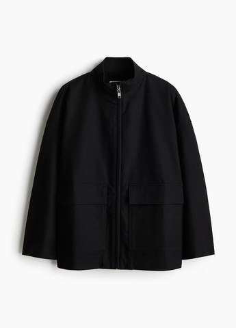 Черная демисезонная куртка H&M