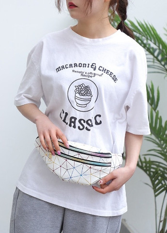 Жіноча бананка на три відділи "ПАВУТИНКА" поясна сумка дитяча срібна NoName (251204087)