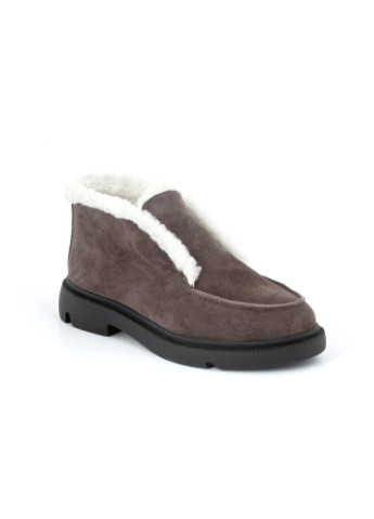 Зимние ботинки женские зимние margo из натуральной замши, коричневые дезерты Oldcom без декора