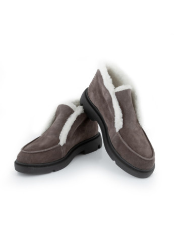 Зимние ботинки женские зимние margo из натуральной замши, коричневые дезерты Oldcom без декора