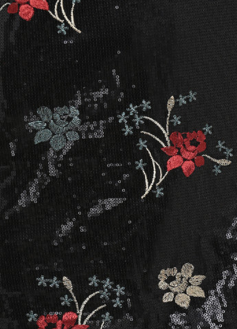 Черное коктейльное платье с открытой спиной Urban Bliss с цветочным принтом