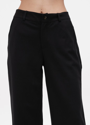 Черные кэжуал демисезонные прямые брюки S.Oliver