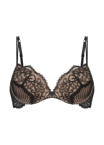 Чорний балконет бюстгальтер Hunkemoller з кісточками поліамід, мереживо