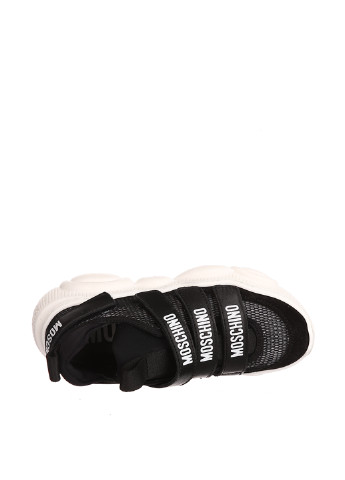 Черно-белые демисезонные кроссовки Moschino