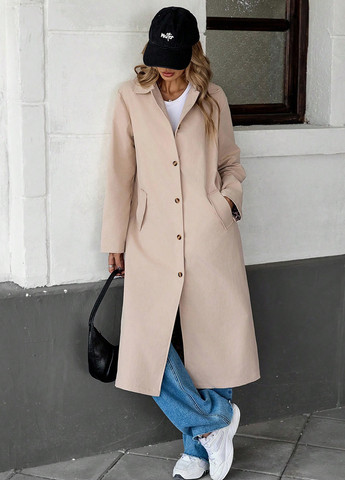 Плащ SHEIN макінтош на гудзиках демісезон (343315946)