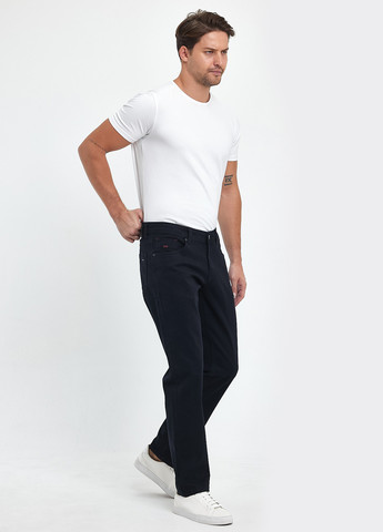 Темно-синие кэжуал демисезонные прямые брюки Trend Collection