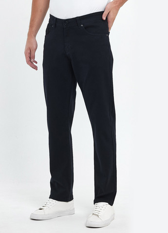 Темно-синие кэжуал демисезонные прямые брюки Trend Collection