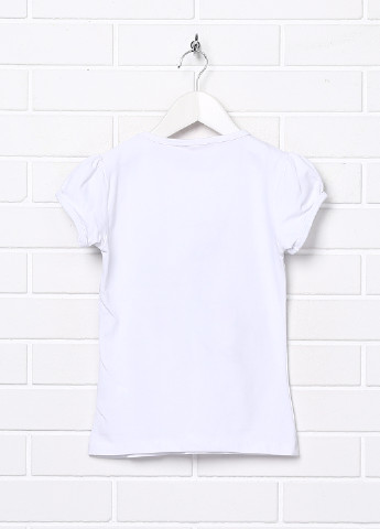 Белая летняя футболка с коротким рукавом Acar