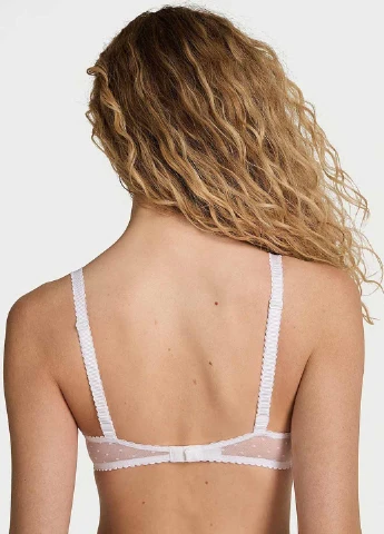Белый бюстгальтер Victoria's Secret с косточками полиэстер