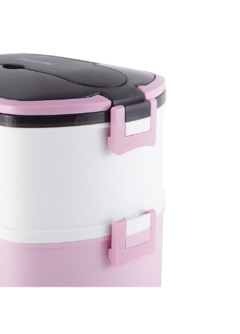 Ланч-бокс харчовий двоярусний KM-2139RZ 1500 мл рожевий Kamille (253621264)