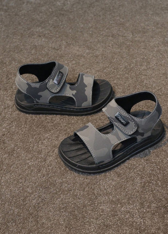 Серые кэжуал сандалии SHEIN на липучке