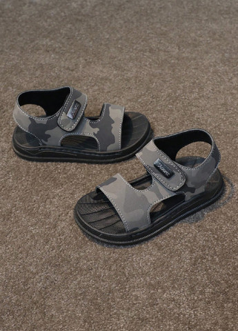 Серые кэжуал сандалии SHEIN на липучке