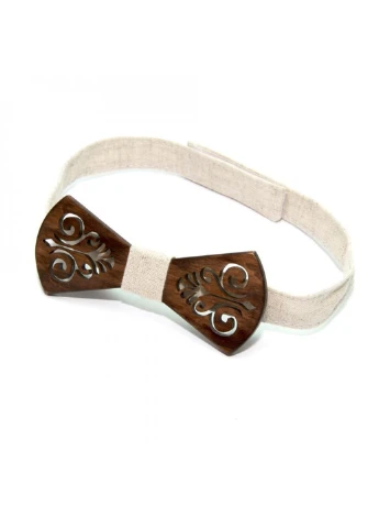 Дерев'яна Краватка-Метелик 11,5х4,5 см GOFIN (193792395)