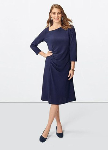 Темно-синее кэжуал платье Avon однотонное