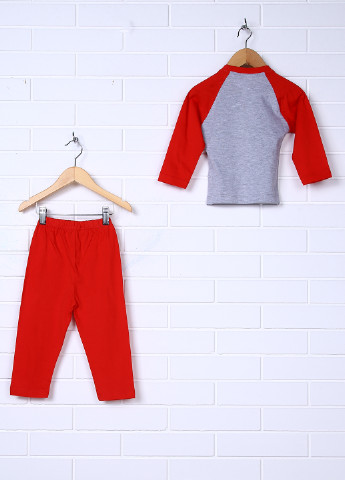 Червона всесезон піжама (кофта, штани) Okyanus Baby