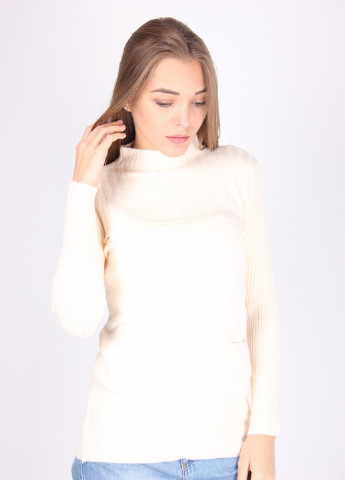 Белый демисезонный свитер Ladies Fasfion