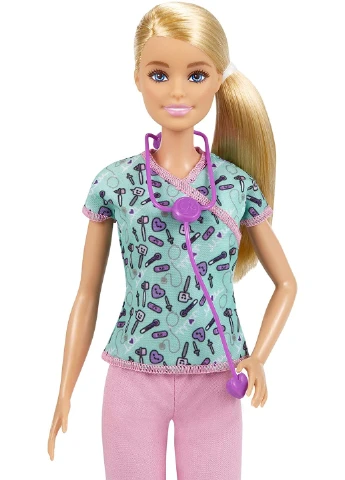 Лялька Barbie You can be Anything Nurse Blonde Doll Медсестра блондинка (GTW39) Mattel (255665400)