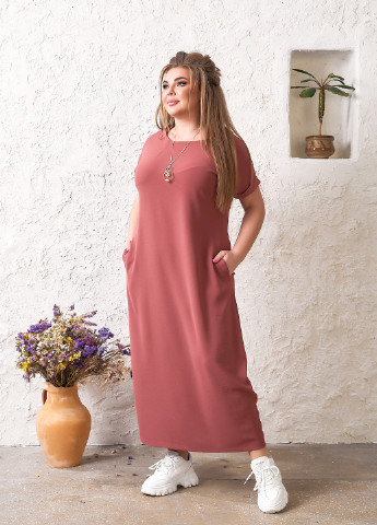 Рожева коктейльна сукня Charm Collection однотонна